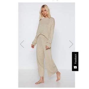 Nasty Gal sweater lounge set NWT
